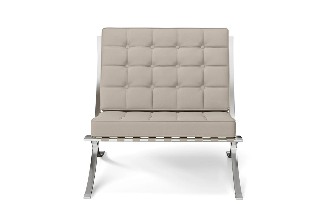 Armchair Sand Leather - W 78 cm x D 80 cm x H 80 cm