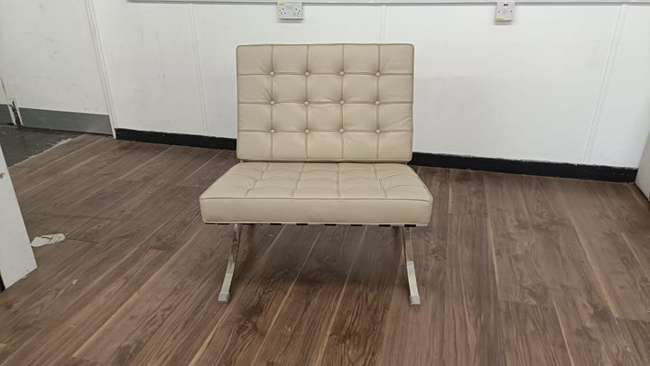Armchair Sand Leather - W 78 cm x D 80 cm x H 80 cm