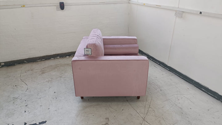 Armchair Pink Velvet - W 92 cm x D 92 cm x H 88 cm