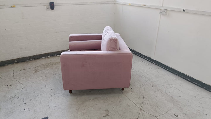 Armchair Pink Velvet - W 92 cm x D 92 cm x H 88 cm