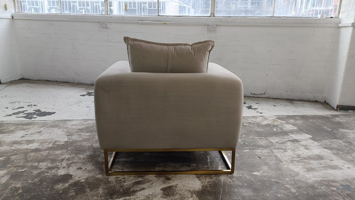 Armchair Sand Velvet - W 90 cm x D 86 cm x H 85 cm