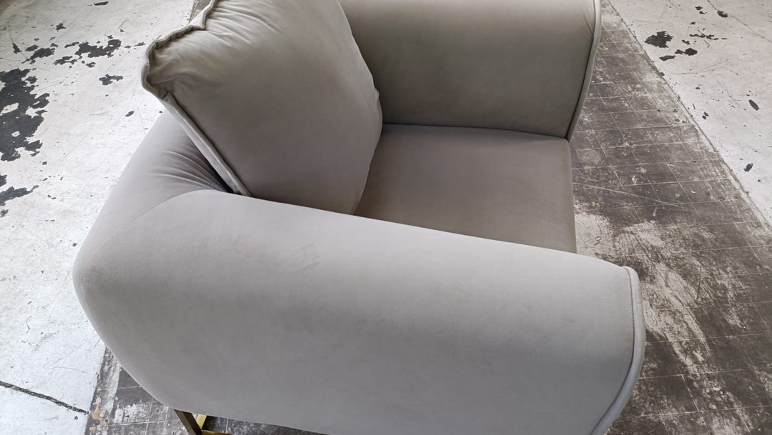 Armchair Sand Velvet - W 90 cm x D 86 cm x H 85 cm