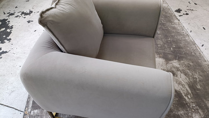 Armchair Sand Velvet - W 90 cm x D 86 cm x H 85 cm