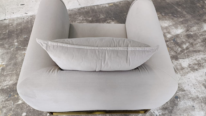 Armchair Sand Velvet - W 90 cm x D 86 cm x H 85 cm