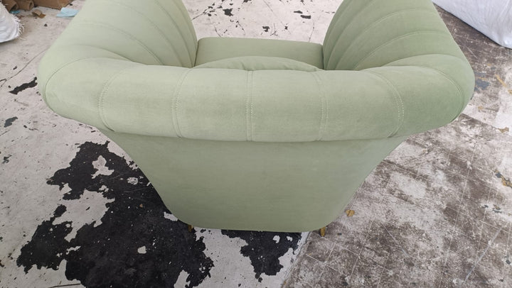 Armchair Lime Velvet - W 110 cm x D 90 cm x H 88 cm